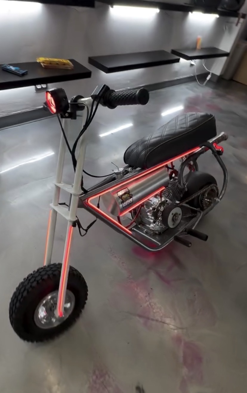 Volts Custom LED Performance Minibike — Premium Build