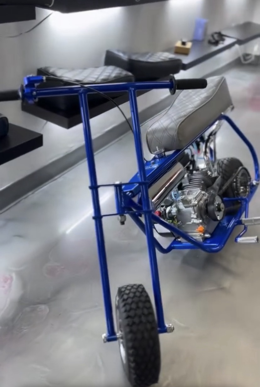 Volts Custom Mini Bike – Blue Edition