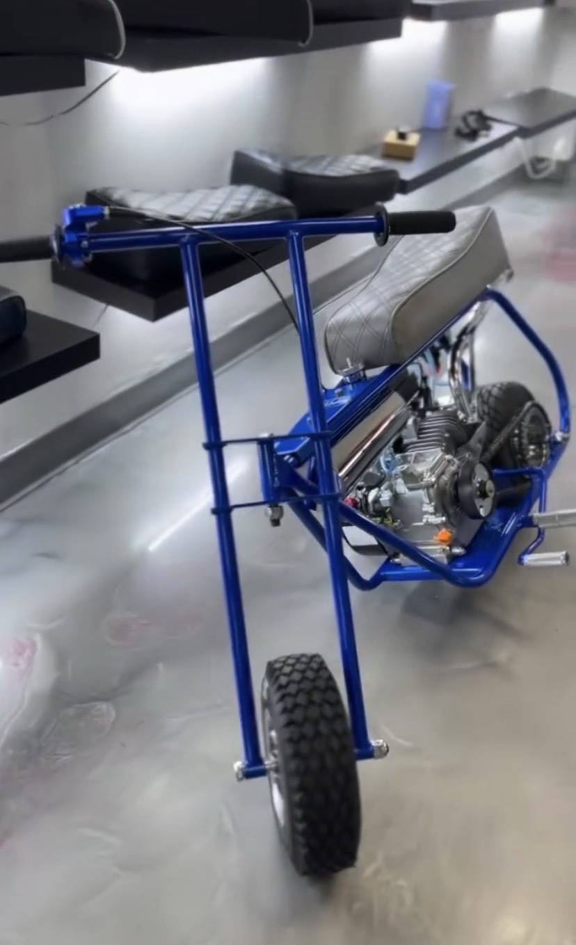 Volts Custom Mini Bike – Blue Edition - Image 2