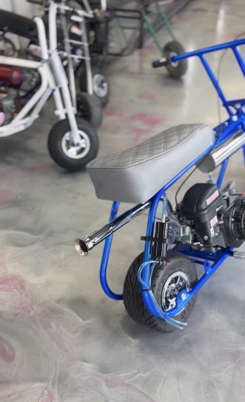 Volts Custom Mini Bike – Blue Edition - Image 4