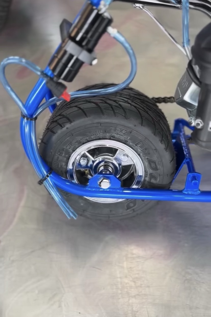 Volts Custom Mini Bike – Blue Edition - Image 6